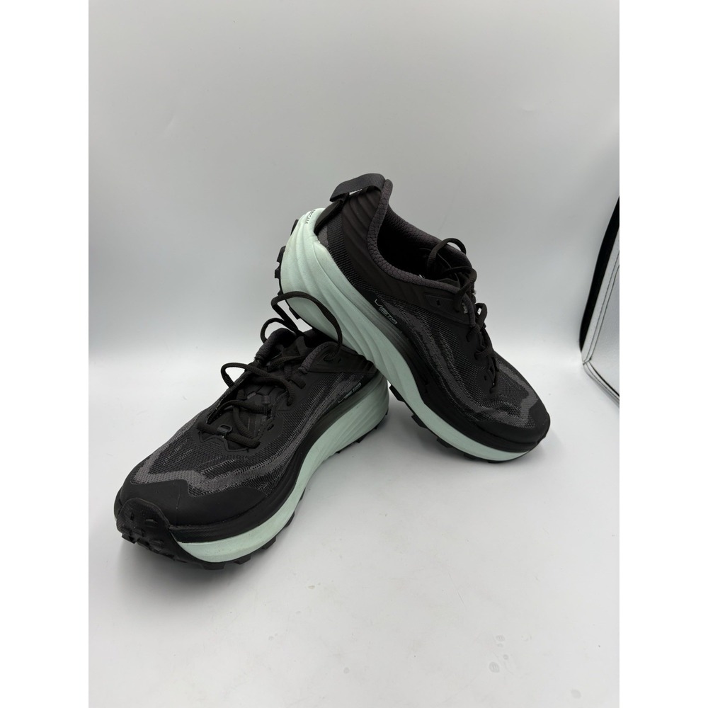 Topo Athletic Vista Mens Trail Running Sneakers Black Grey Size 9 Vibram Sole - Picture 4 of 11